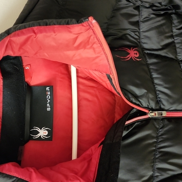 [SOLD]NWOT Unisex Spyder Winter Puffer Black Jacket Smalll - Picture 3 of 7